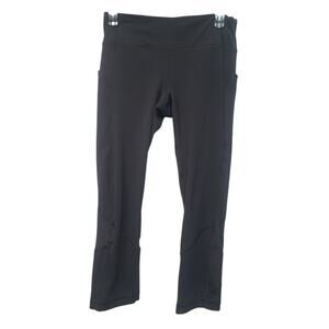 Lululemon Pace Rival Crop High-Rise 22" Black Size 6 GUC Luxtreme